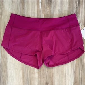 ❤️ Lululemon Speed Up Low-Rise Lined Short 2.5" Ripened Raspberry Pink NWT